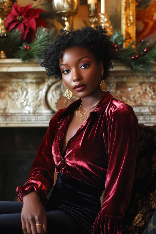 Silk and Velvet Blouses for Sophisticated Holiday Outfits - photo 6