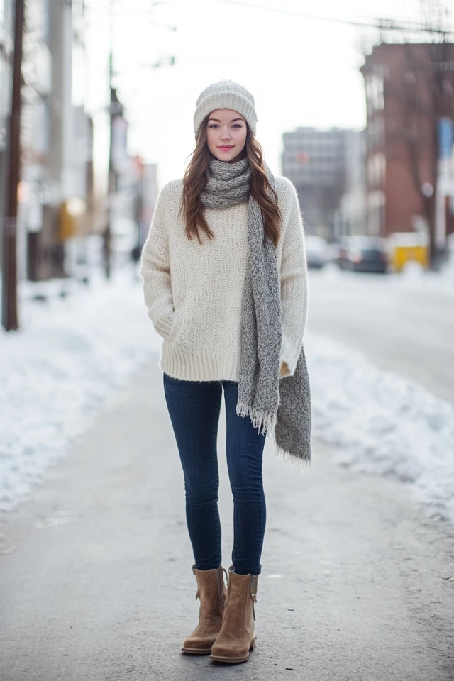 Cozy Oversized Sweaters for Winter Street Style - photo 6