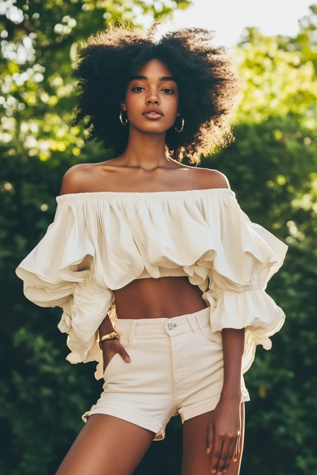 Statement Sleeves in Light Tops for Summer Trends: The Must-Have Look of the Season - photo 6