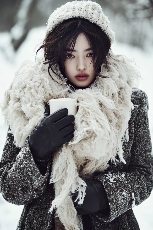 Fluffy Scarves for Extra Winter Warmth - photo 6