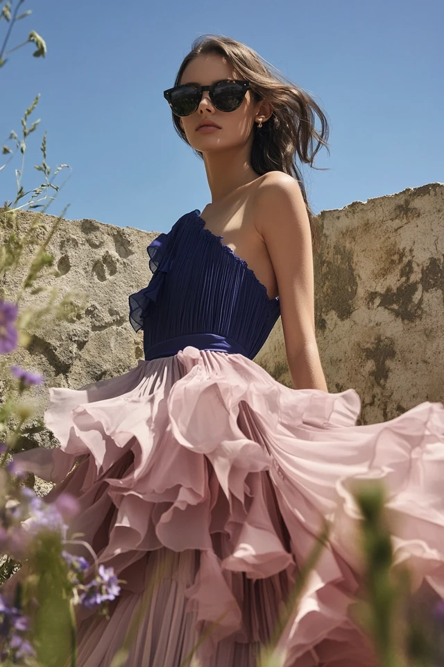 How to Style Dusky Rose and Navy Blue for Different Body Types - photo 6
