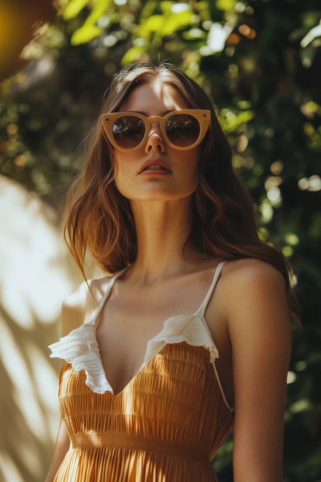 Warm Tan and Crisp White Color Ideas for Summer Dresses - photo 6