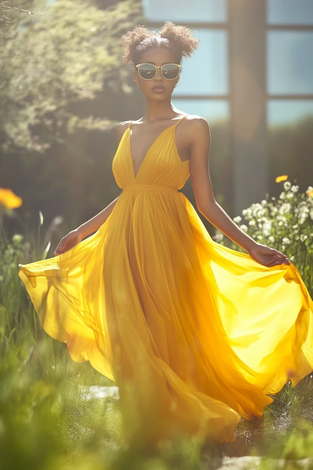 Bright Yellow Dresses for Summer Solstice Celebrations - photo 6