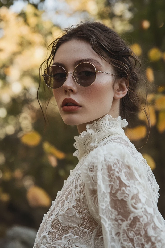 Pairing Lace with Wool for Feminine Fall Dresses - photo 6