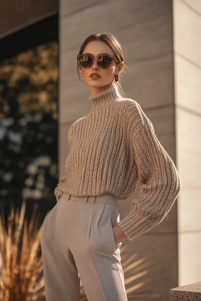 Sophisticated Knits in Earthy Hues for Fall Workwear - photo 6
