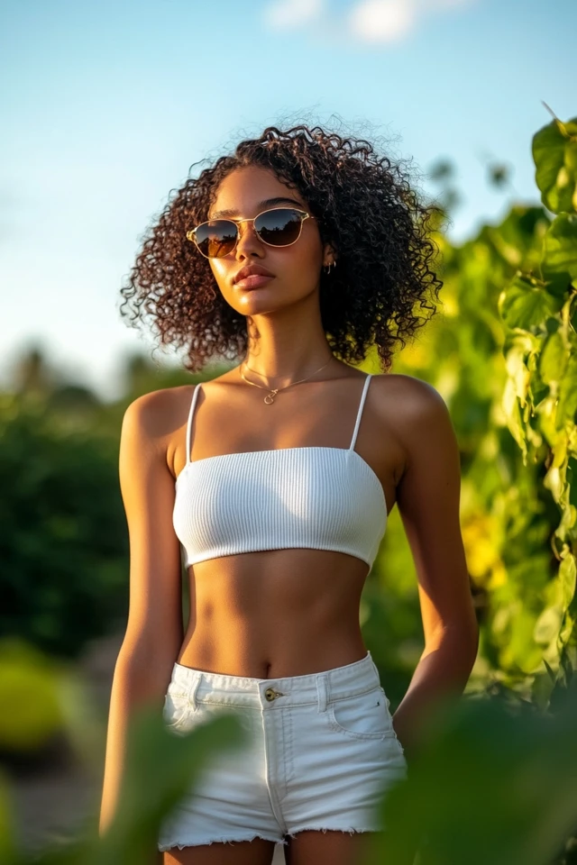 Cropped Tops with High-Waisted Shorts for Summer Staples - photo 6