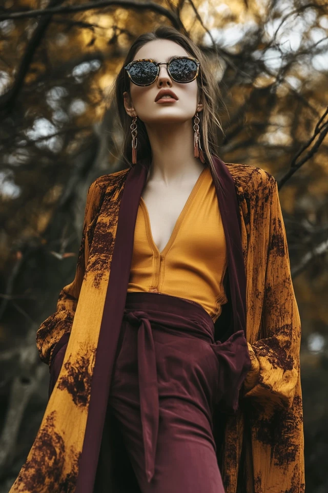 Deep Burgundy and Mustard Color Pairings for Fall - photo 6