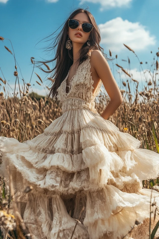 Maxi Dresses with Tiered Skirts for Boho Vibes - photo 6