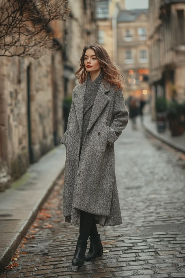 Layered Sweater Dresses for Cold but Dry Days - photo 6