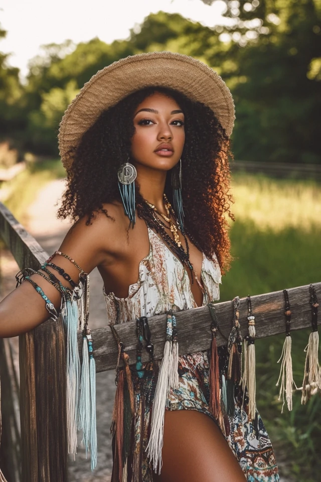 Boho Accessories: How to Style Tassels, Feathers, and Beads - photo 9