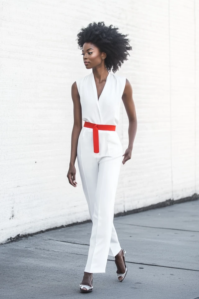 How to Wear All-White Outfits with Contrasting Accessories - photo 10