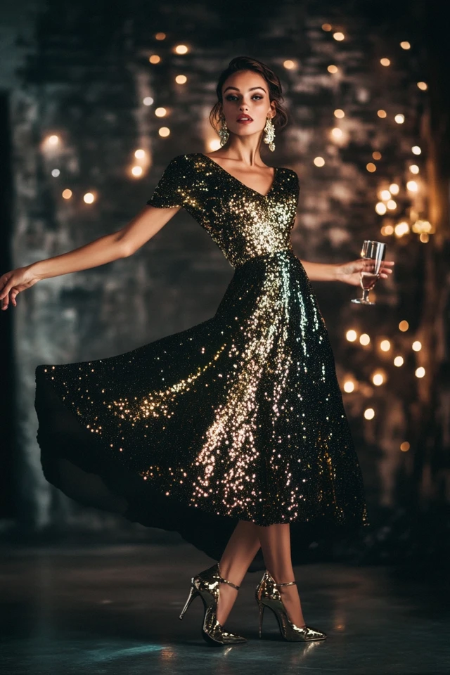 Sparkling Sequin Dresses Perfect for New Year’s Eve Parties - photo 9