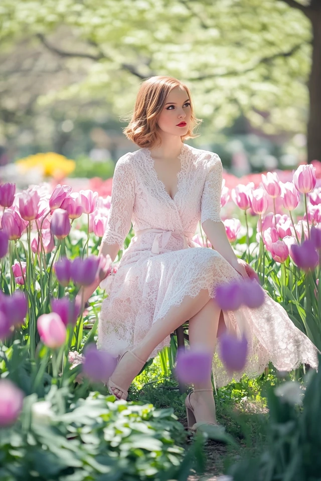 Sophisticated Lace Dresses for Easter Sunday - photo 10