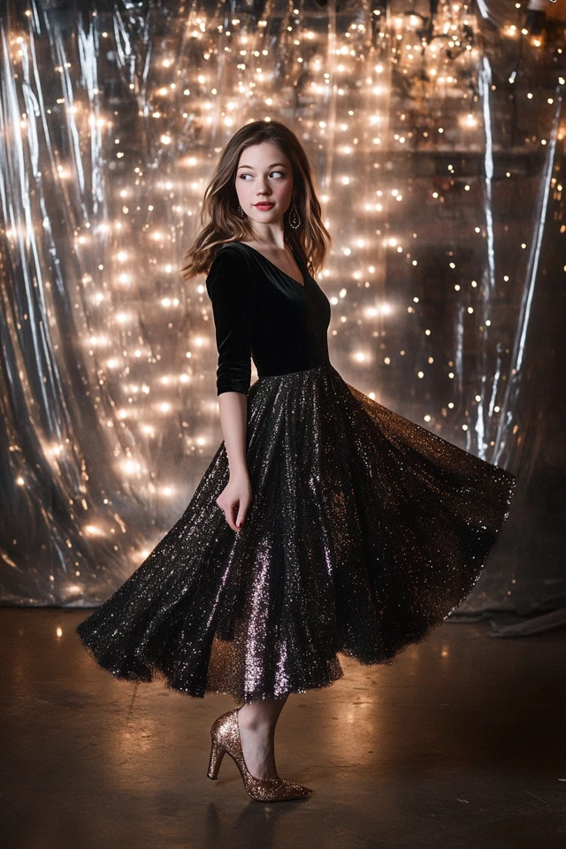 The Best Velvet and Sequins Pairings for Party Dresses - photo 10