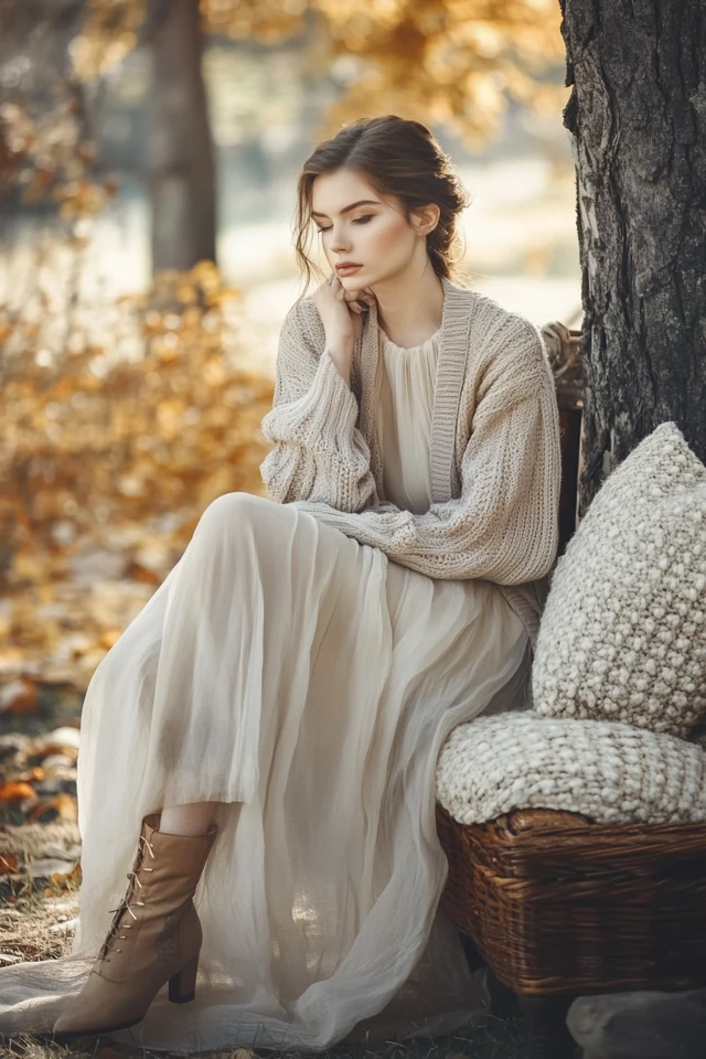 How to Layer Knits with Sheer Fabrics for Unique Looks - photo 10