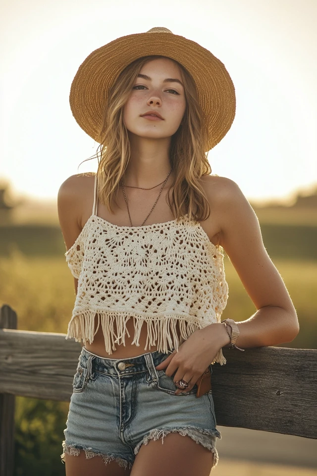 Pairing Denim with Crochet for Boho-Chic Outfits - photo 10