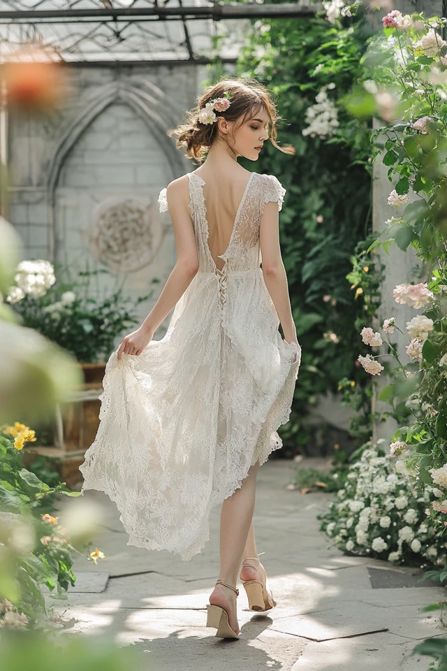Textured Linen and Lace Dresses for Spring Weddings - photo 10