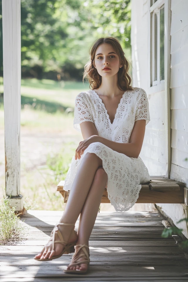 The Timeless Charm of Cotton and Eyelet Fabric Dresses - photo 9