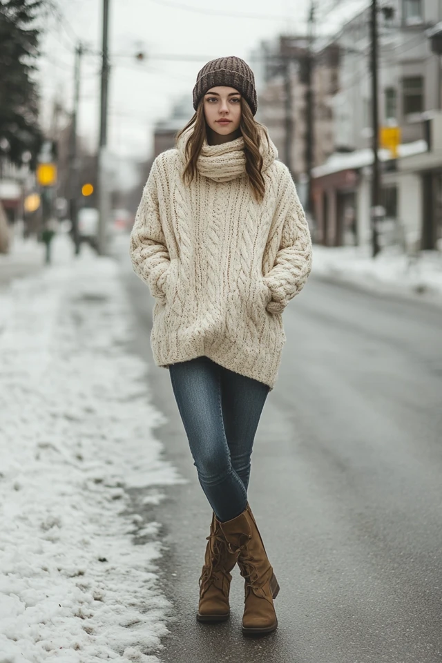 Cozy Oversized Sweaters for Winter Street Style - photo 10