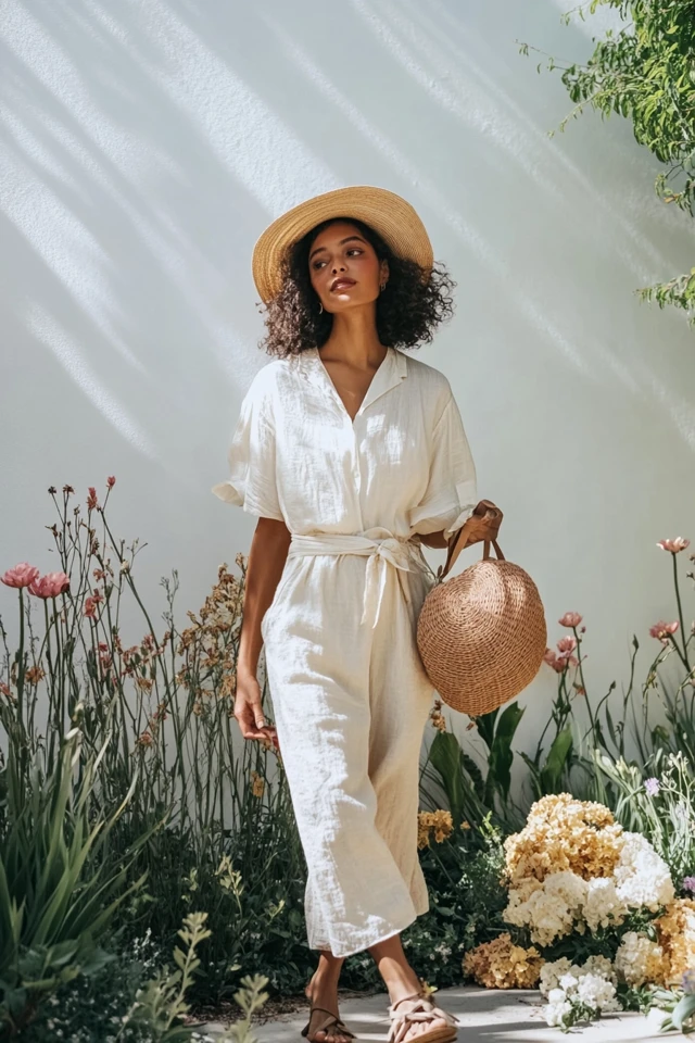 Breezy Linen and Cotton Looks for Spring Wardrobes - photo 10