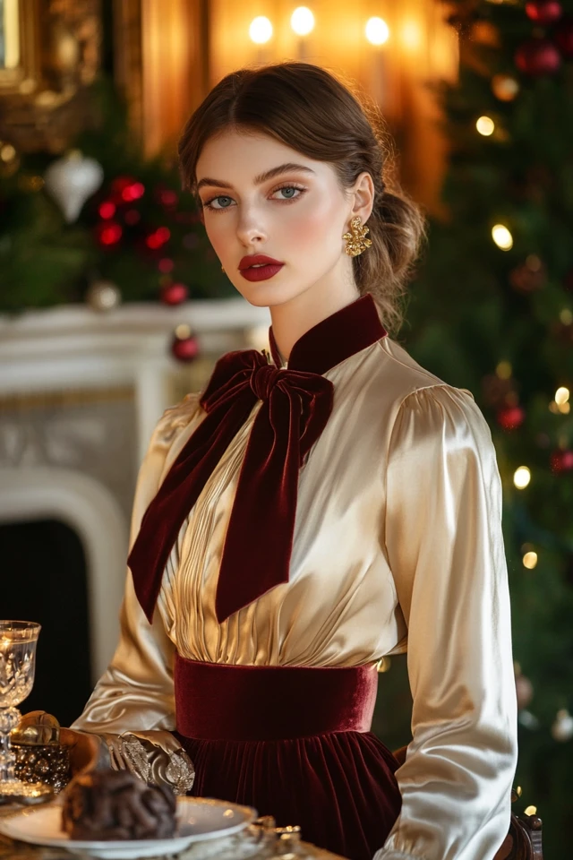 Silk and Velvet Blouses for Sophisticated Holiday Outfits - photo 2