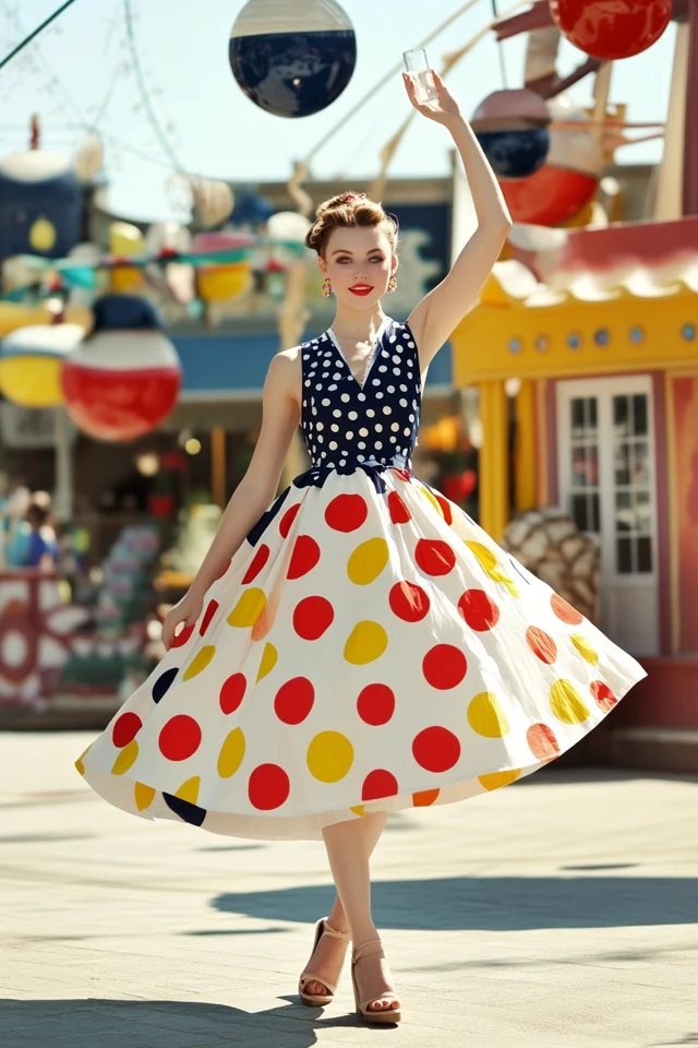 Bold Polka Dots in Summer Party Dresses: Making a Timeless Statement - photo 2