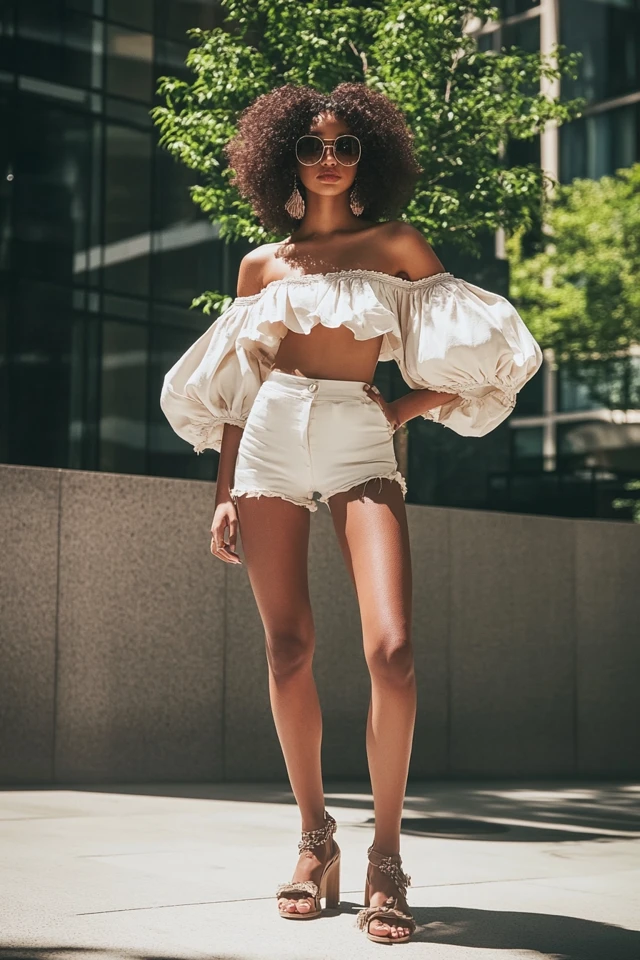 Statement Sleeves in Light Tops for Summer Trends: The Must-Have Look of the Season - photo 2