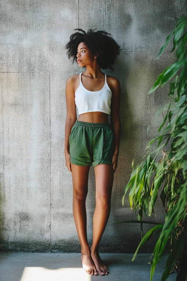 Relaxed Cotton Shorts for Sweltering Summer Heat - photo 2