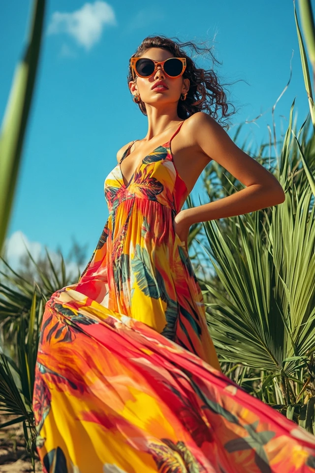 Tropical Color Palettes for Vacation Maxi Dresses - photo 2