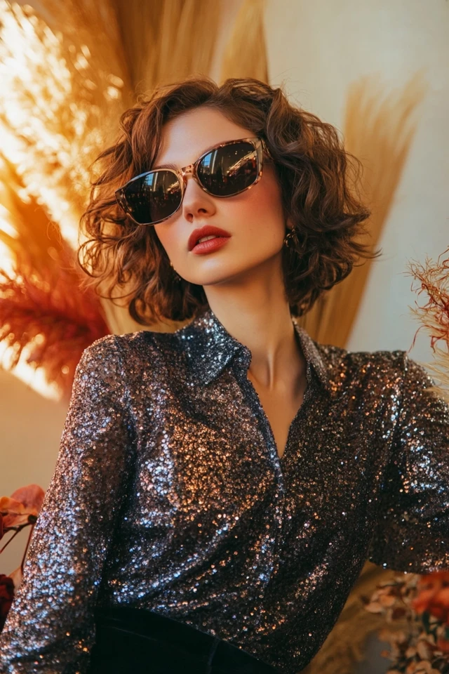 Glittery Blouses Perfect for Office Holiday Parties - photo 2