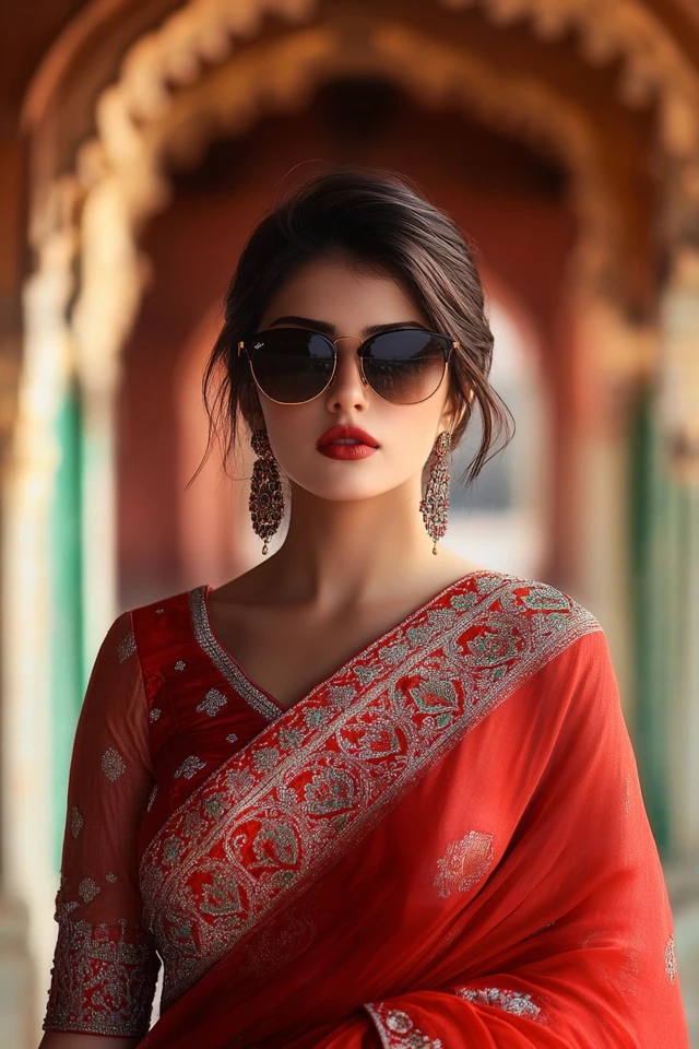 Bold Red Sarees for Cultural Weddings - photo 2