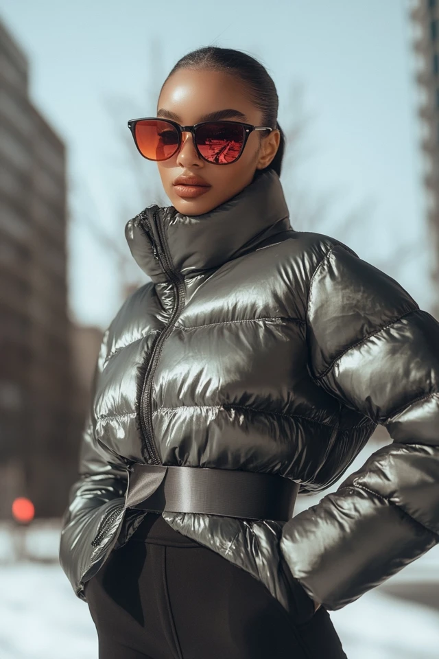 Puffer Jackets with a Twist: Belted and Fitted for Winter - photo 2