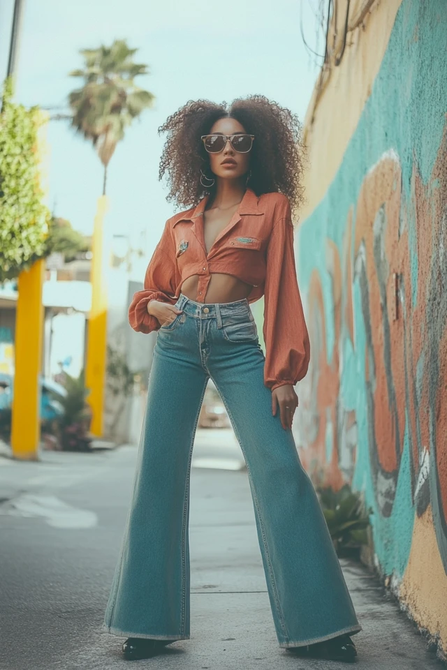 Flared Jeans for Retro-Inspired Outfits - photo 2