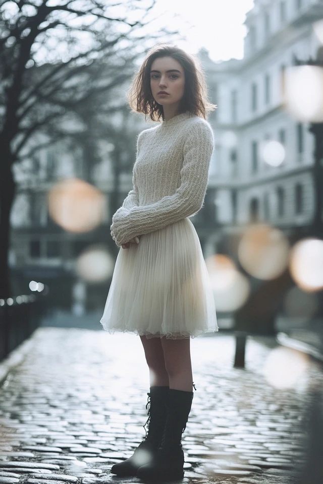 Layered Sweater Dresses for Cold but Dry Days - photo 2