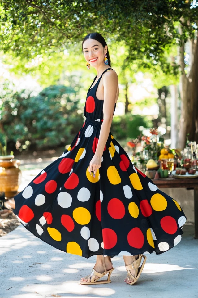 Bold Polka Dots in Summer Party Dresses: Making a Timeless Statement - photo 10