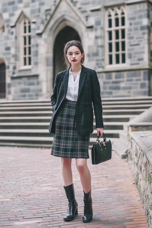 Preppy Plaid Skirts and Blazers for Back-to-School Vibes - photo 10