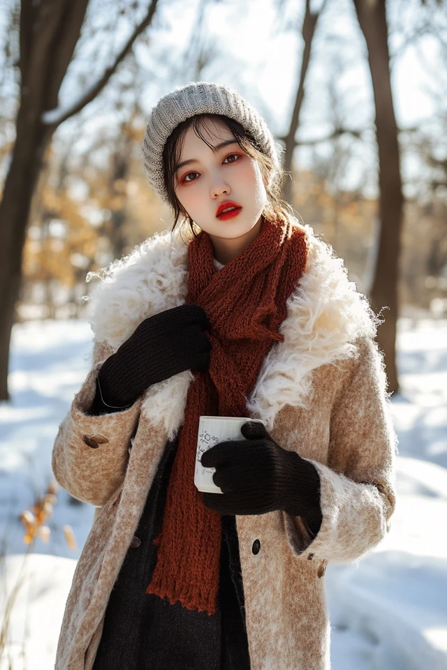 Fluffy Scarves for Extra Winter Warmth - photo 10