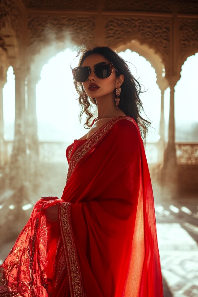 Bold Red Sarees for Cultural Weddings - photo 10