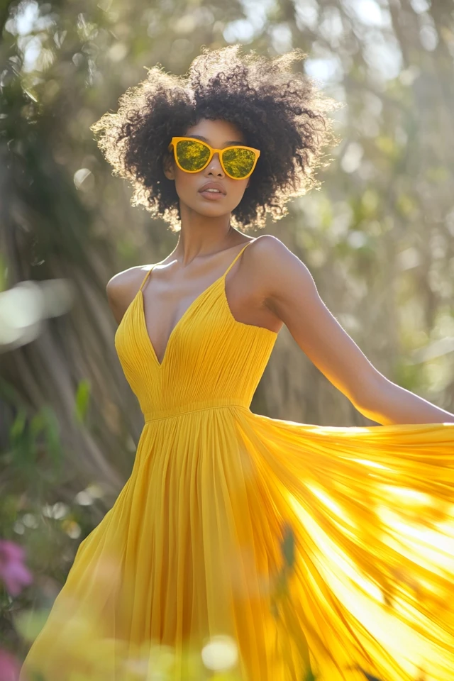 Bright Yellow Dresses for Summer Solstice Celebrations - photo 10