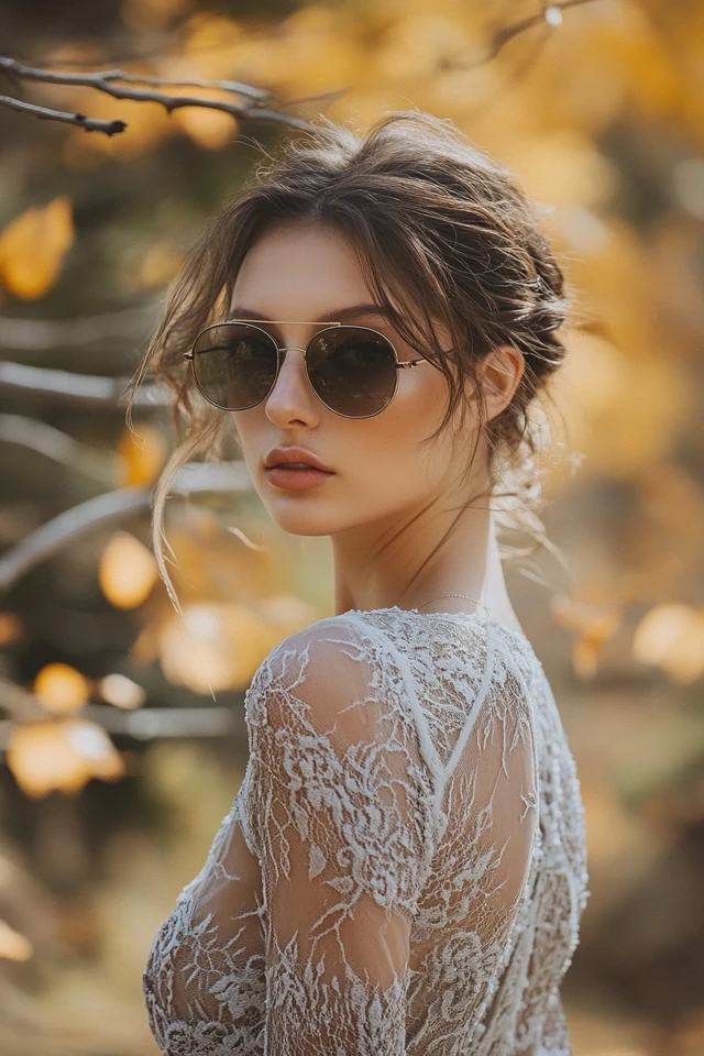 Pairing Lace with Wool for Feminine Fall Dresses - photo 10