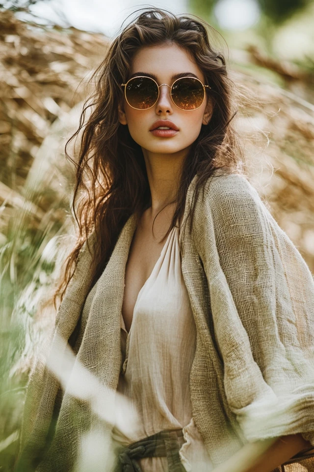 Mixing Rough Burlap with Soft Silks in Boho Looks - photo 8