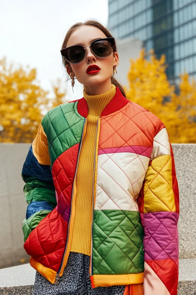 Quilted Jackets in Vibrant Colors for Winter Trends - photo 10