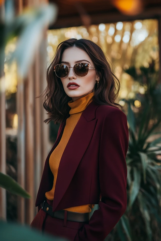 Deep Burgundy and Mustard Color Pairings for Fall - photo 10