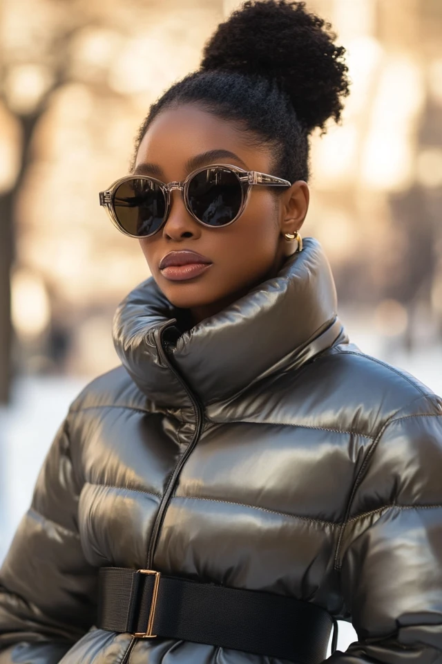 Puffer Jackets with a Twist: Belted and Fitted for Winter - photo 10
