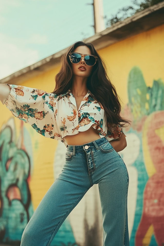 Flared Jeans for Retro-Inspired Outfits - photo 10