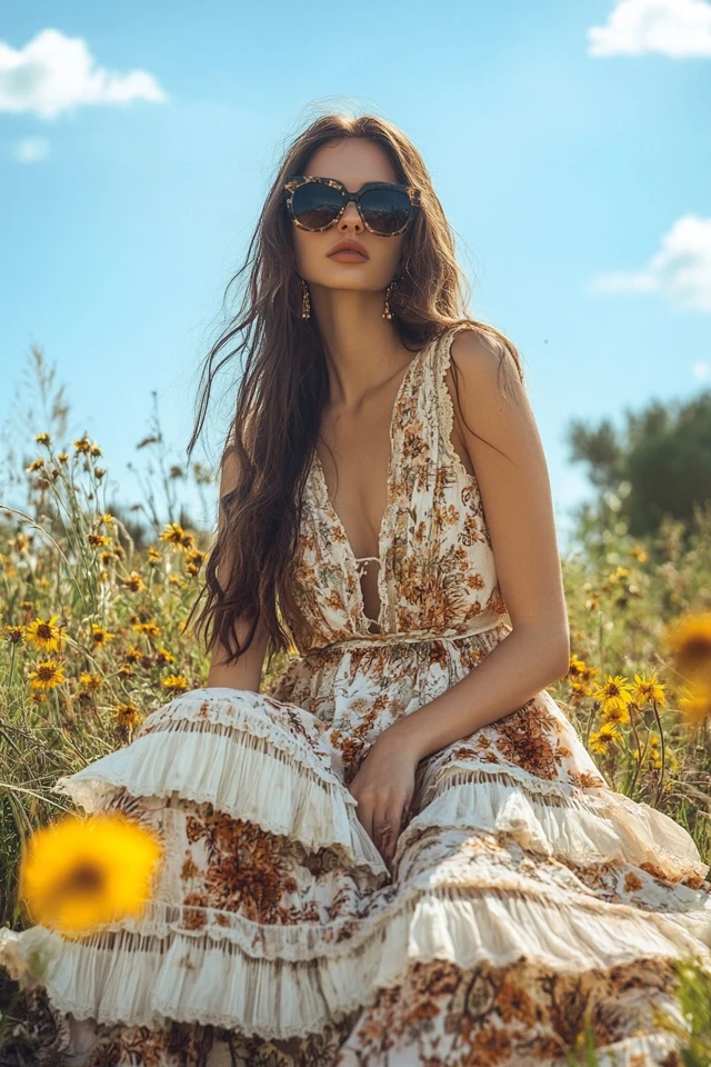 Maxi Dresses with Tiered Skirts for Boho Vibes - photo 10