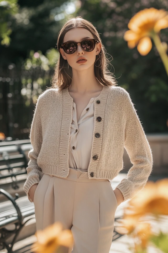 Cropped Cardigans for Mild Spring Days - photo 10