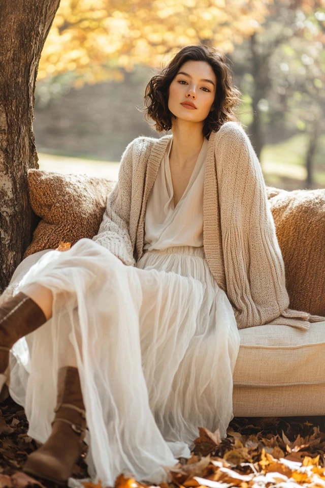 How to Layer Knits with Sheer Fabrics for Unique Looks - photo 7