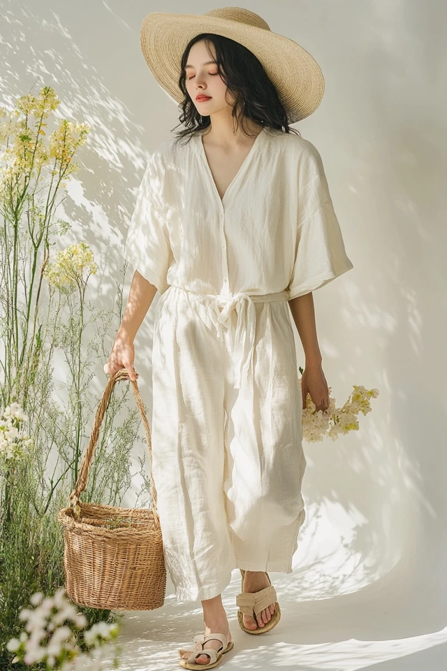 Breezy Linen and Cotton Looks for Spring Wardrobes - photo 7