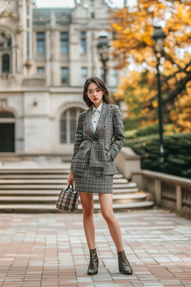 Preppy Plaid Skirts and Blazers for Back-to-School Vibes - photo 7